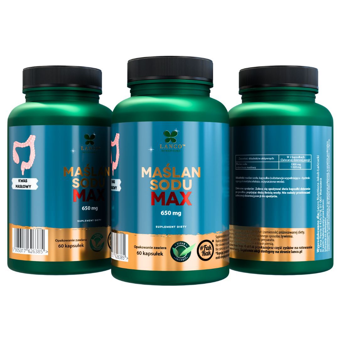 Lanco Nutritions Maślan Sodu MAX 1300mg