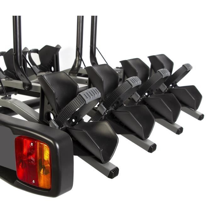 Portabicicletas para enganche de remolque BUZZRACK - Nuevo Buzzy Bee 4 - 4 bicicletas - Negro - Acero