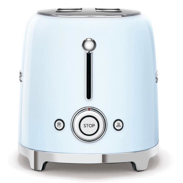 Grille-pain bleu 950W - SMEG - 2 tranches - 6 niveaux de dorage