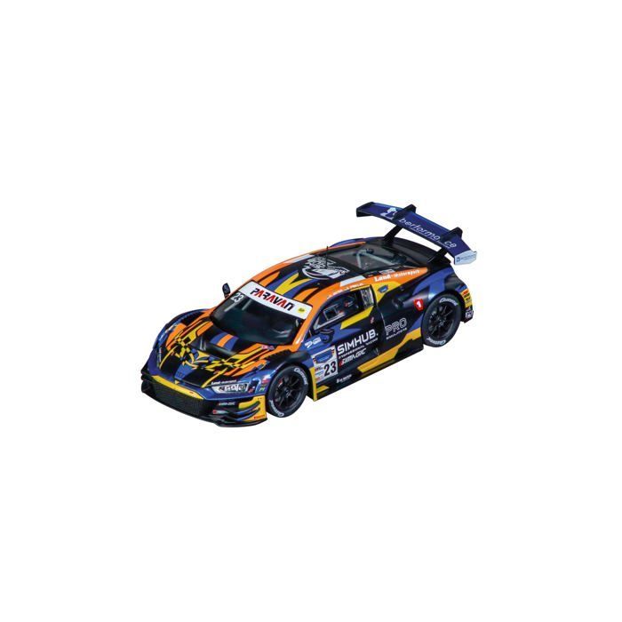 Voiture de circuit à friction - Carrera - Audi R8 LMS GT3 evo II - Échelle 1:24 - 20.5x13x10 cm - Multicolore