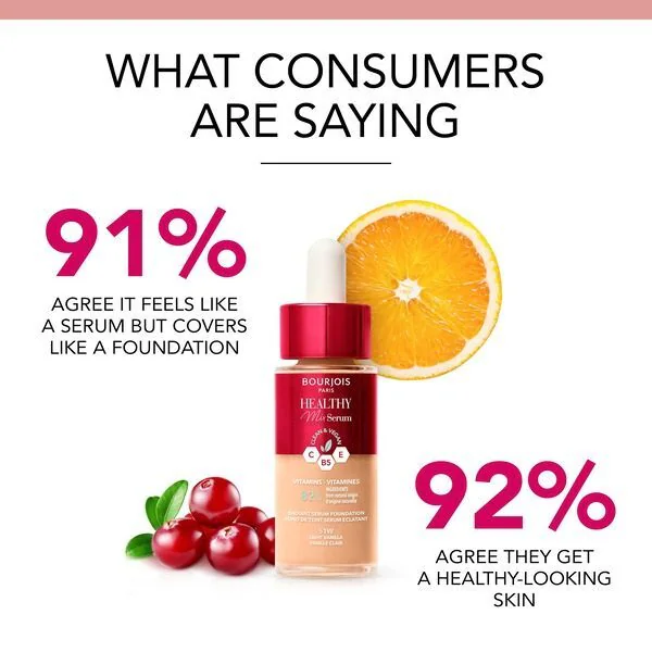 Bourjois, Healthy Mix Serum Foundation, 51W Light Vanilla