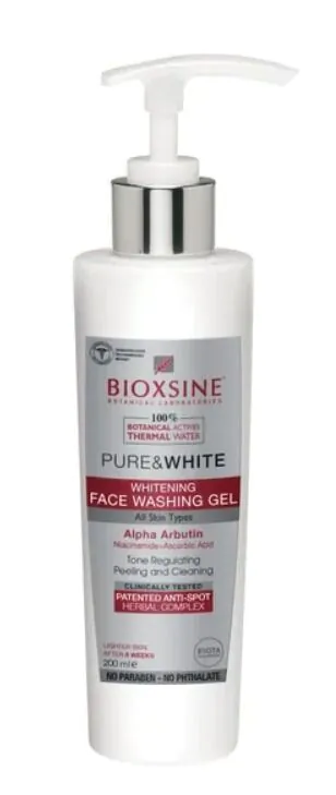 Bioxsine Pure & White - Wybielający żel do mycia twarzy 200ml