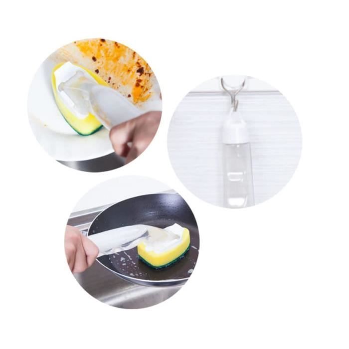 Esponja para lavar platos - No especificado - 8 piezas - Mango desmontable - Resistente al desgaste - Fácil de guardar