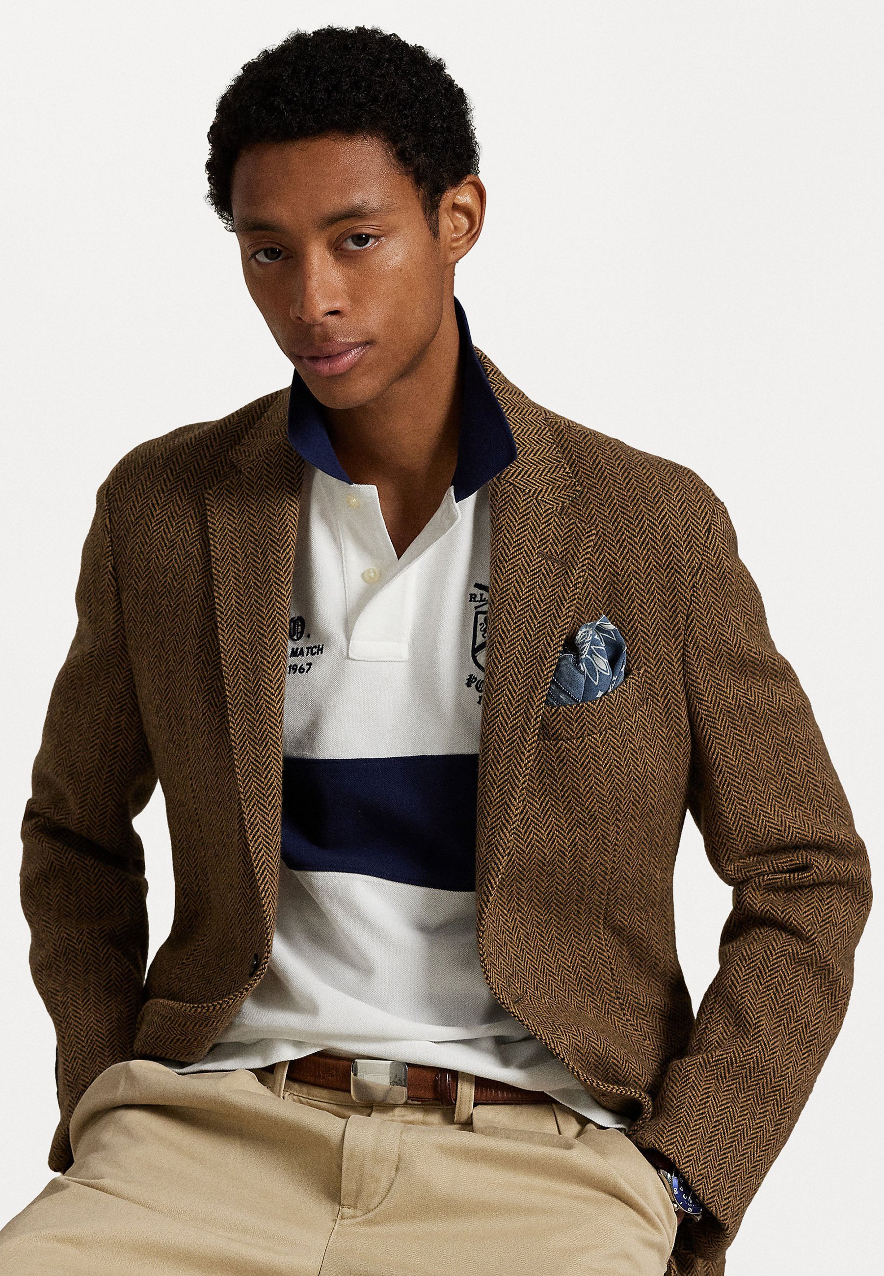 Polo Ralph Lauren Classic Fit Graphic Poloshirt - Poloshirt - wit/Newport Navy