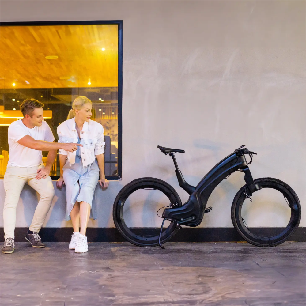Bicicleta elétrica Reevo sem cubo