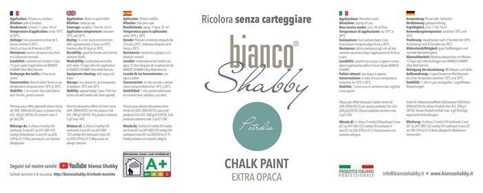 Paint - varnish - treatment (stain - decorative effects) Bianco shabby - BSVG01-050