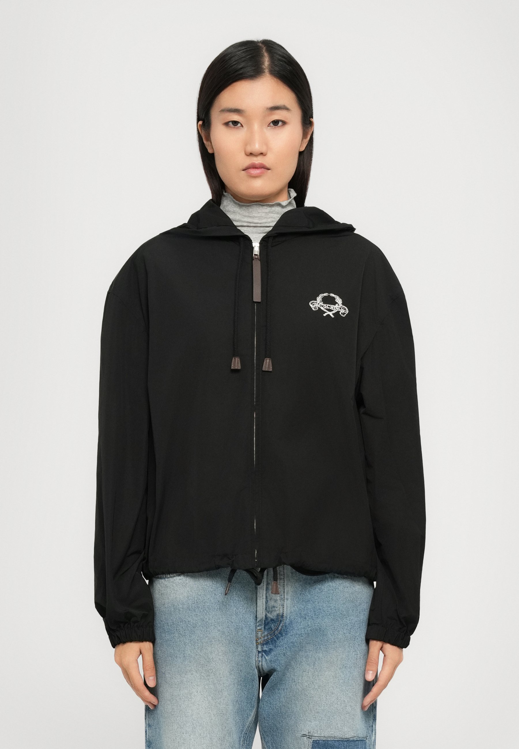MOSCHINO BLACK JAKNA - Poletna jakna - črna