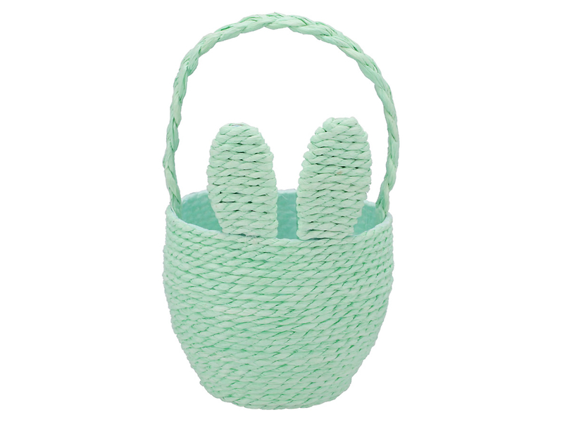 Koszyk dekoracyjny Bunny 15 cm miętowy