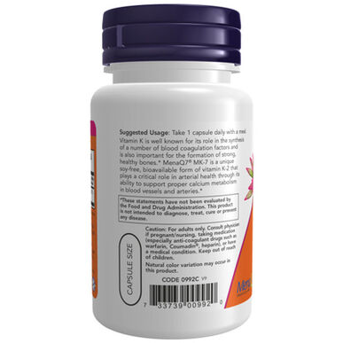 Nu tillskott Nu vitamin K-2 MK-7 60 kapslar 60 kapslar