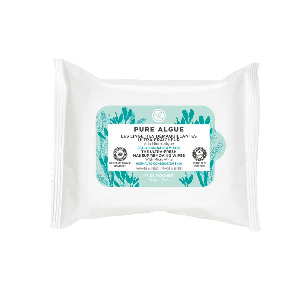 Pure Algae Ultra-Fresh Make-up Remover Doekjes