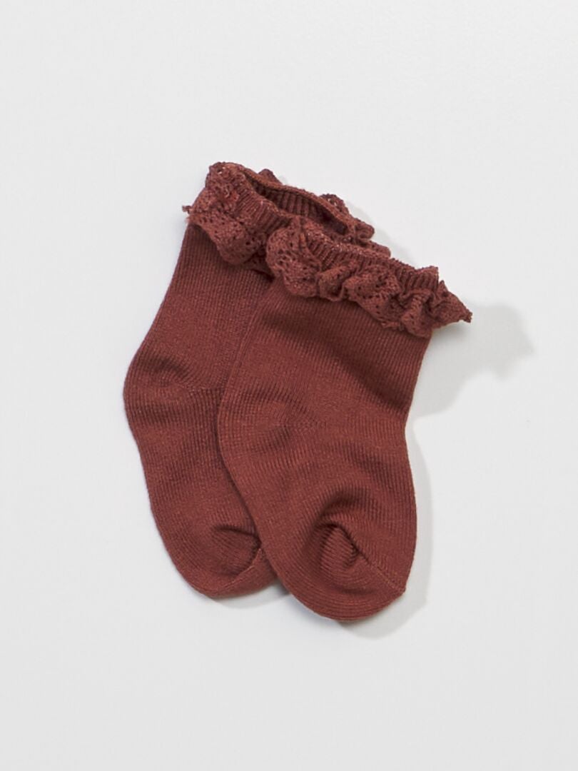 Lange legging met patroon - ROOD
