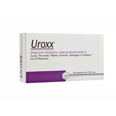 CETRA ITALIA Uroxx Depurative 30 Tabletten, Nahrungsergänzungsmittel zur Entwässerung