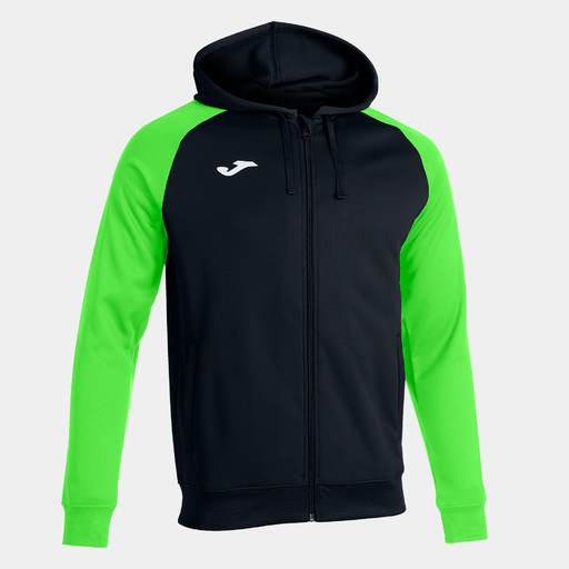 Bunda s kapucí Joma Academy IV, černá/fluorescenčně zelená