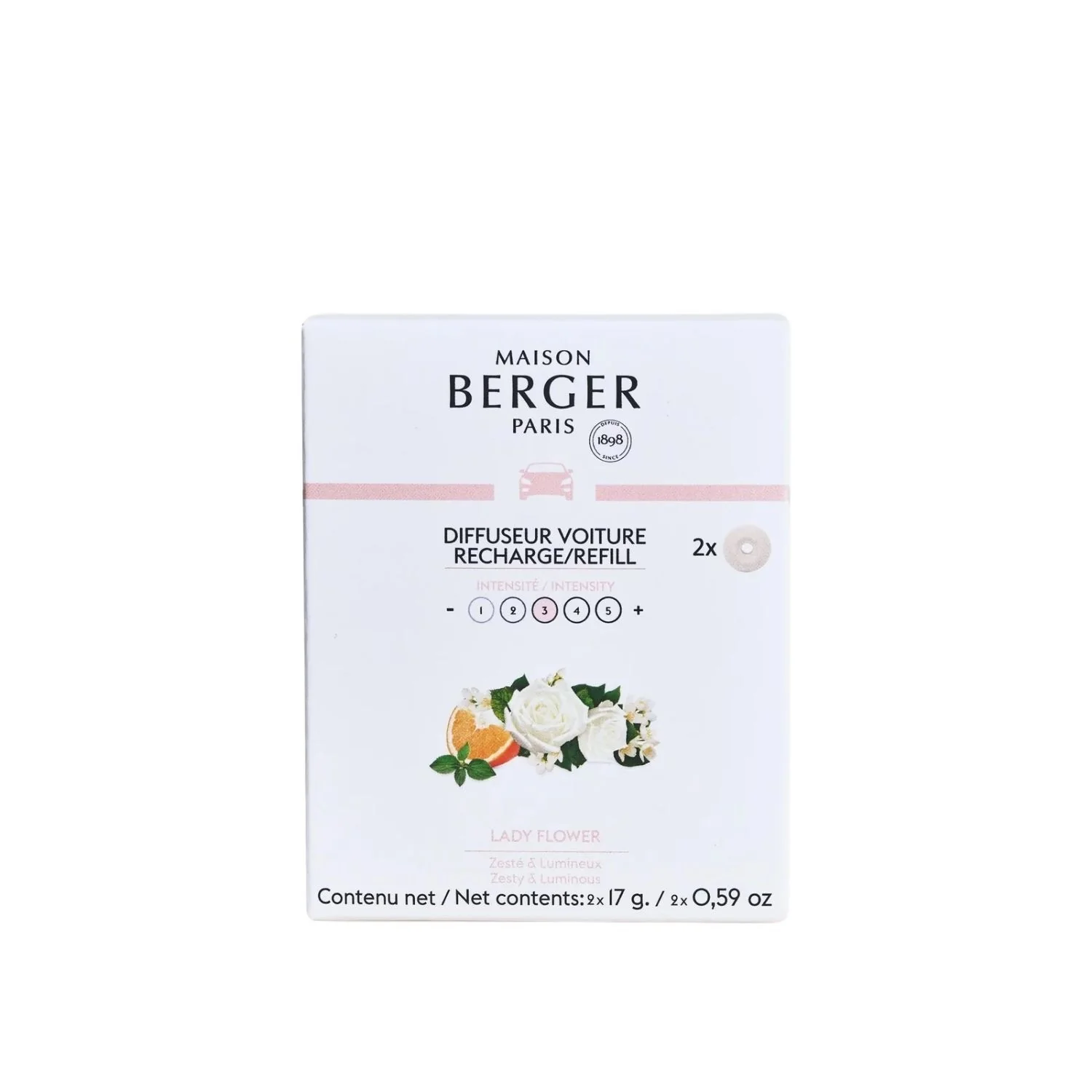 Diffuseur Voiture Ricariche per Diffusore Auto Lady Flower - Profumo per Automobile
