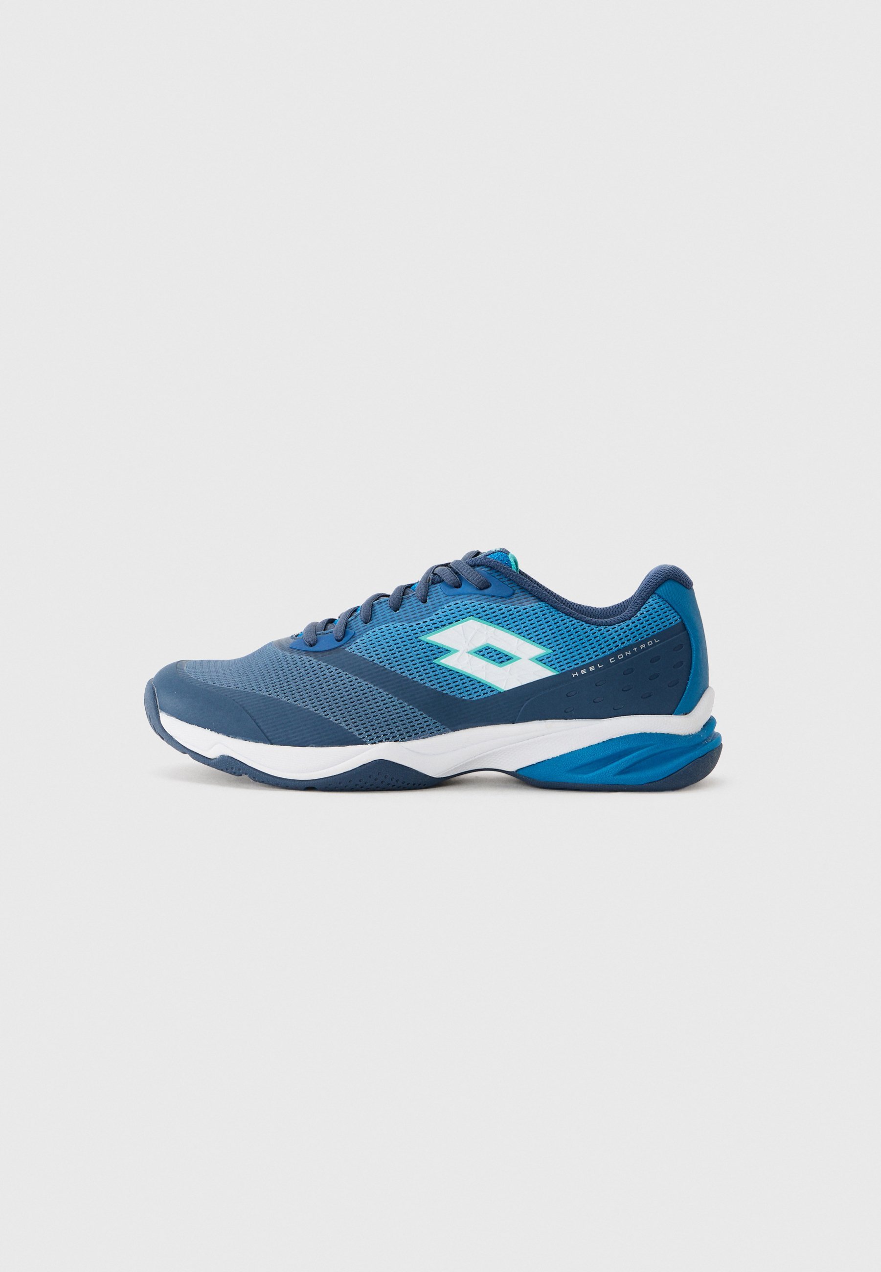 Lotto MIRAGE 400 ALLROUND - Multicourt tennisschoenen - oceaanblauw/volledig wit/Mykonosblauw