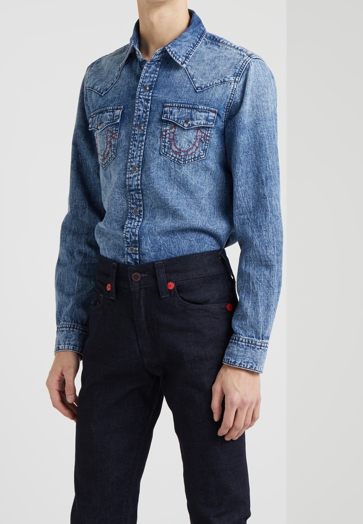 Chemise True Religion - denim bleu