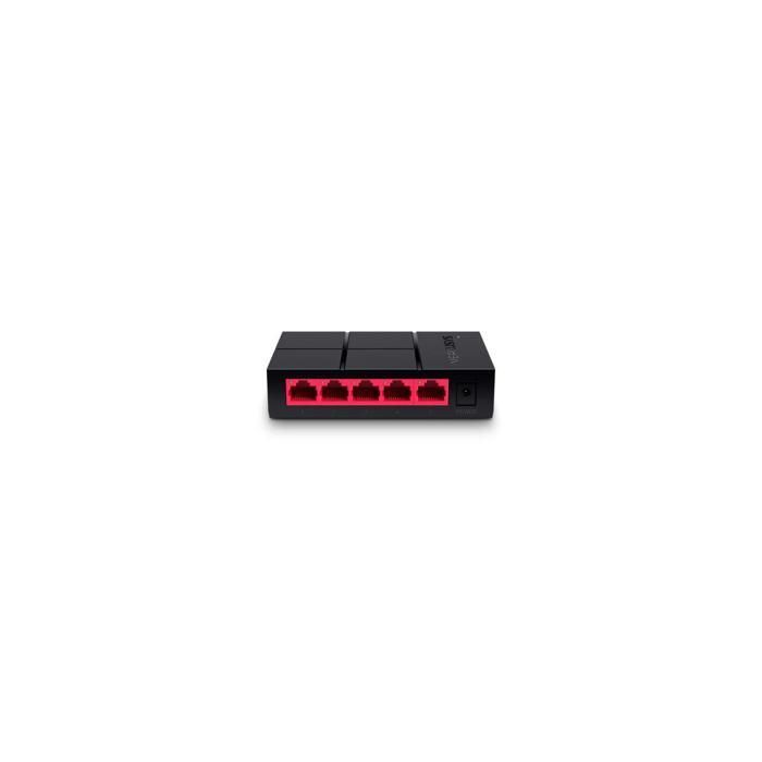 Switch Ethernet Gigabit 5 Ports - Mercusys - MS105G - Auto-Negotiation - Auto-MDI/MDIX - Plug and Play
