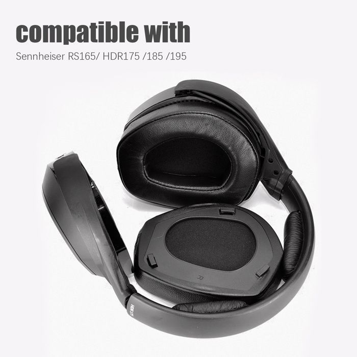 Almofadas auriculares INF para Sennheiser RS165/HDR175/185/195 (1 par) - Pretas
