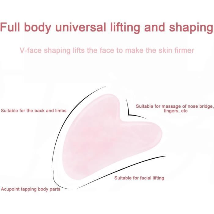 Gua Sha Visage Corps Outil De Massage Facial - Outil De Massage D'acupuncture Anti Rides Le Visage,Soins De La Peau, Le Yeux, Le Cou