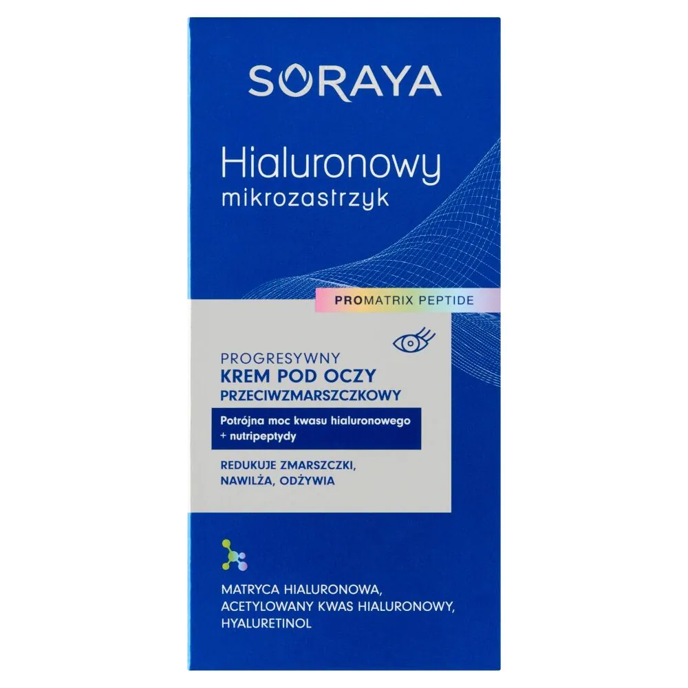 Soraya Hialuronowy Mikrozastrzyk Przeciwzmarszczkowy krem pod oczy
