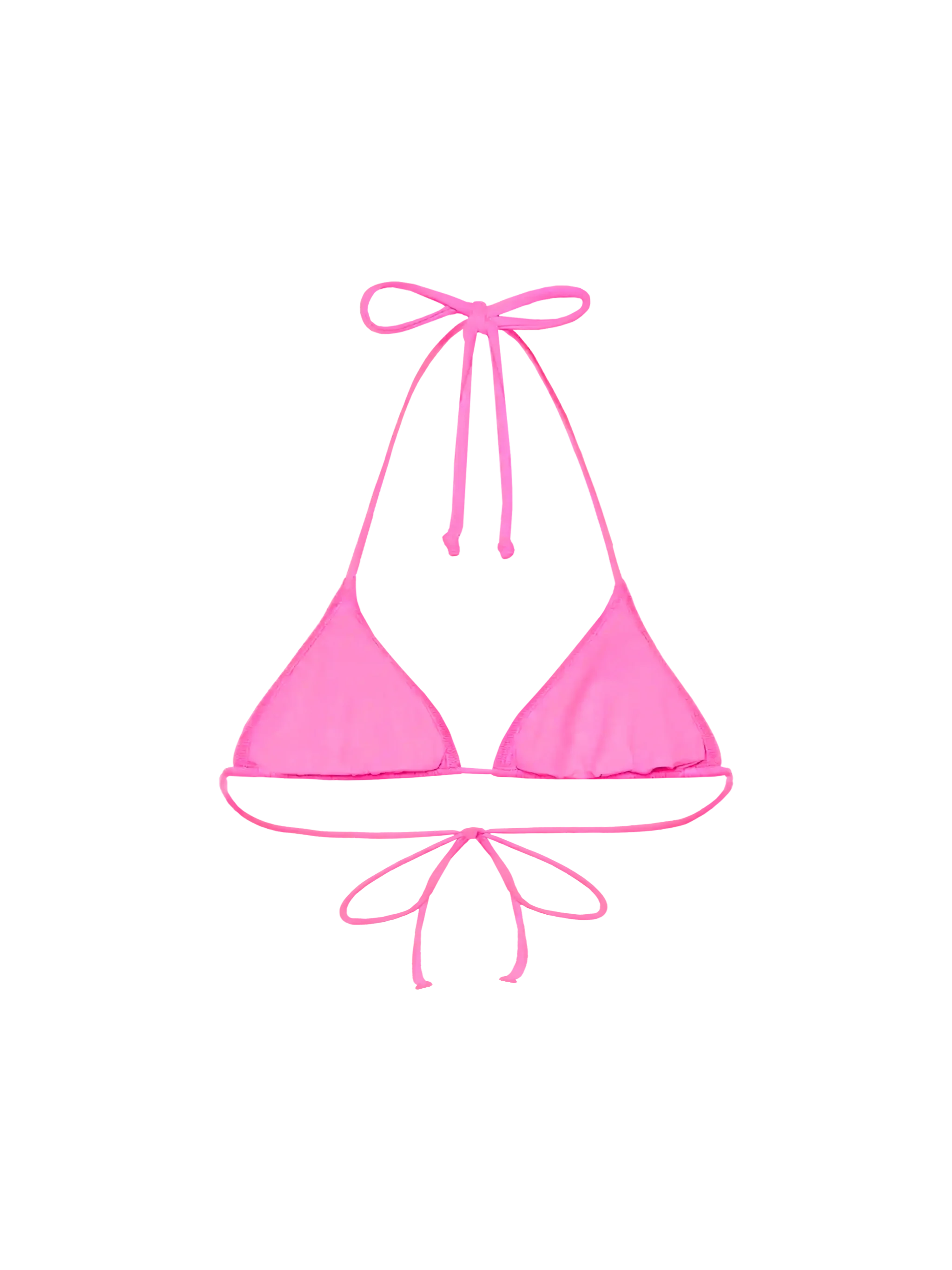Haut de bikini triangle fuchsia Leah