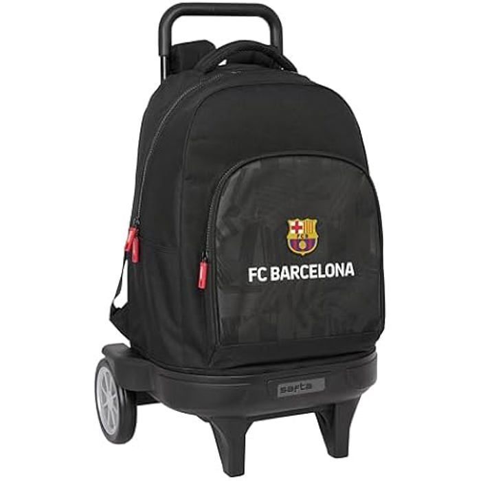 Zaino con ruote - SAFTA - FC Barcelona - Compatto - Nero - Per bambini