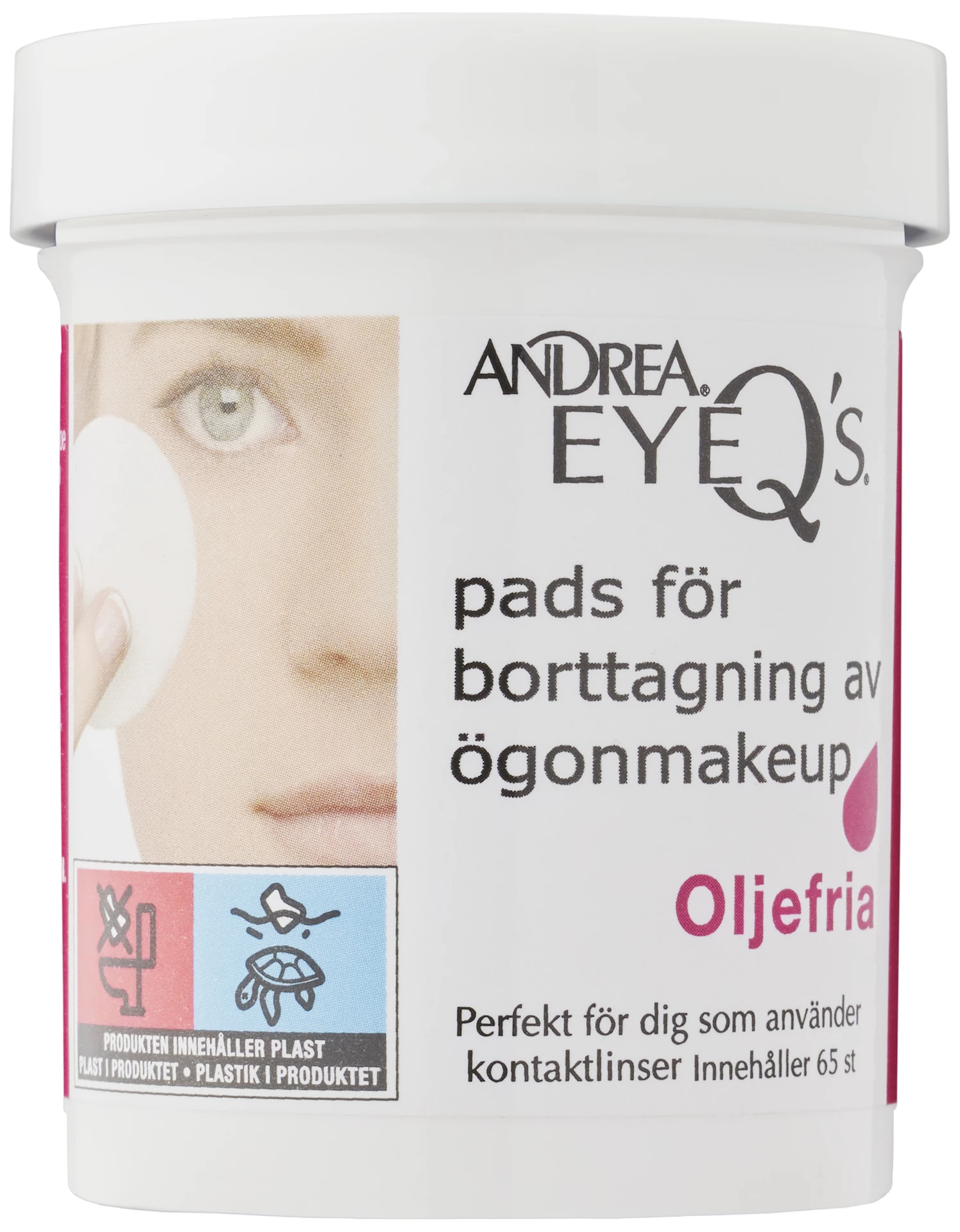 Eye-Q's Remover nemasni jastučići 65 kom - Andrea