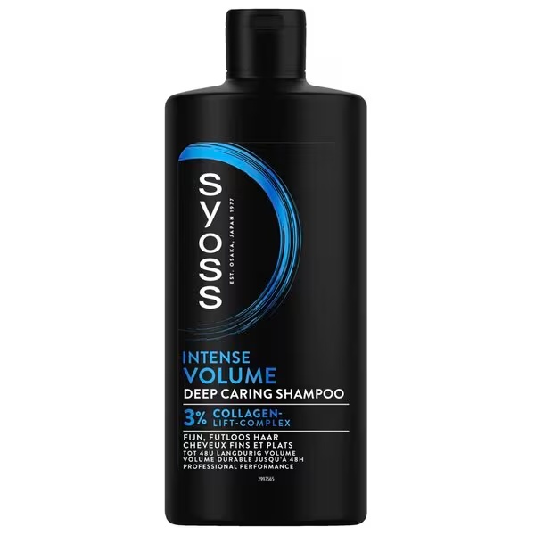 Syoss Intense Volume giliai drėkinamasis šampūnas, 440 ml