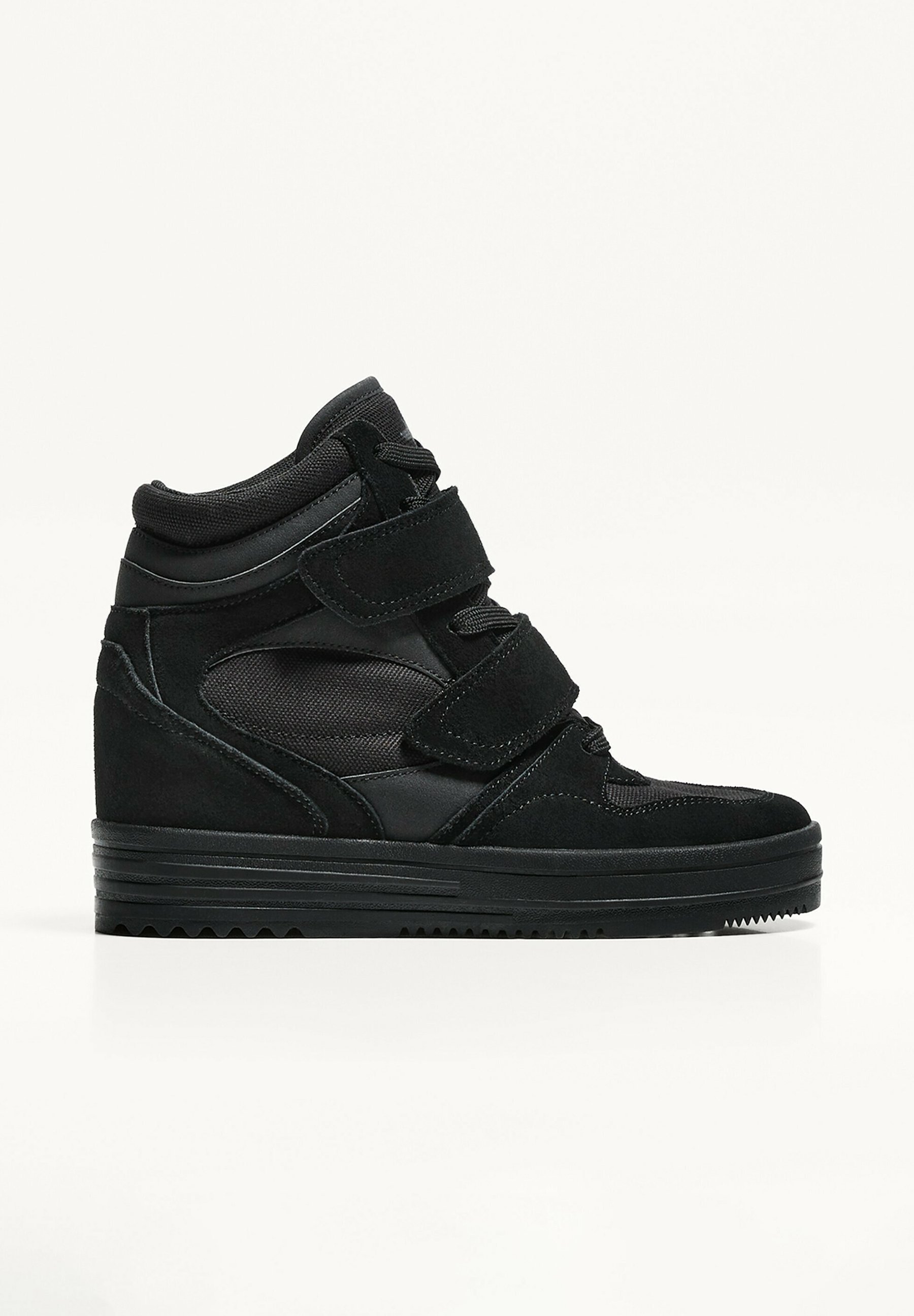 Bershka INNER – High-Top-Sneaker – schwarz