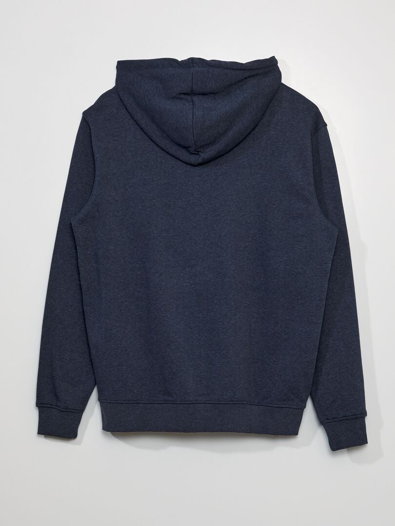Hoodie met rits + 190 cm - BLAUW
