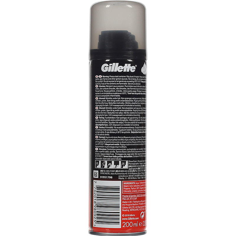 Espuma de afeitar Gillette 200 ml regular Gillette