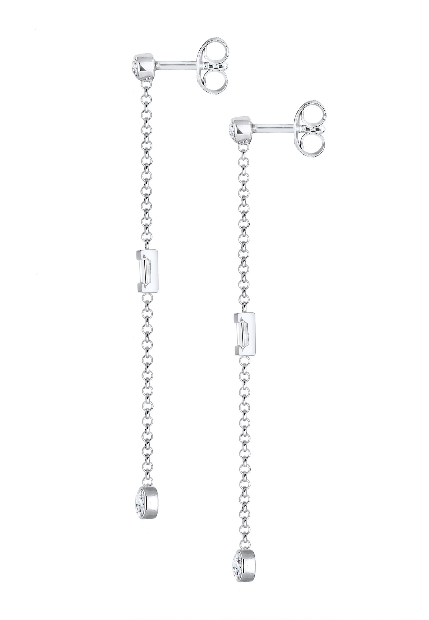 Elli PREMIUM Femme Chaîne à l'Allure Moderne avec une Pierre Topaze en Argent Sterling 925