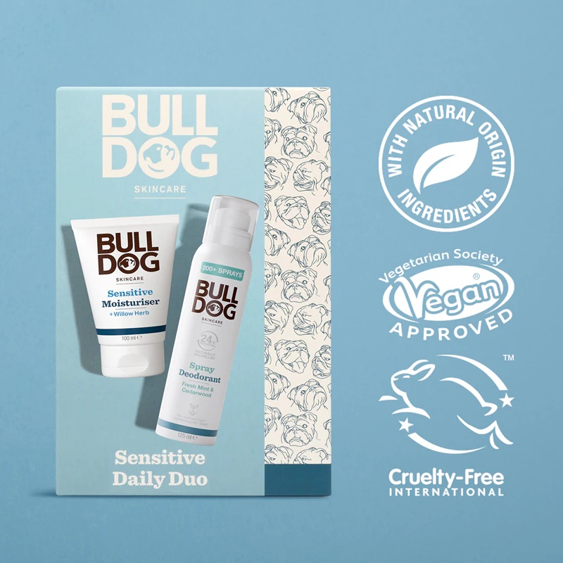 „Bulldog Sensitive Duo“ vyriškas kūno ir veido dovanų rinkinys