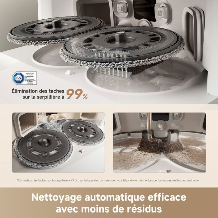 Robot aspirapolvere e lavapavimenti - Kit Dreame L10s Ultra Gen 3, 25000 Pa, spazzola laterale retrattile con sollevamento, sistema AceClean DryBoard