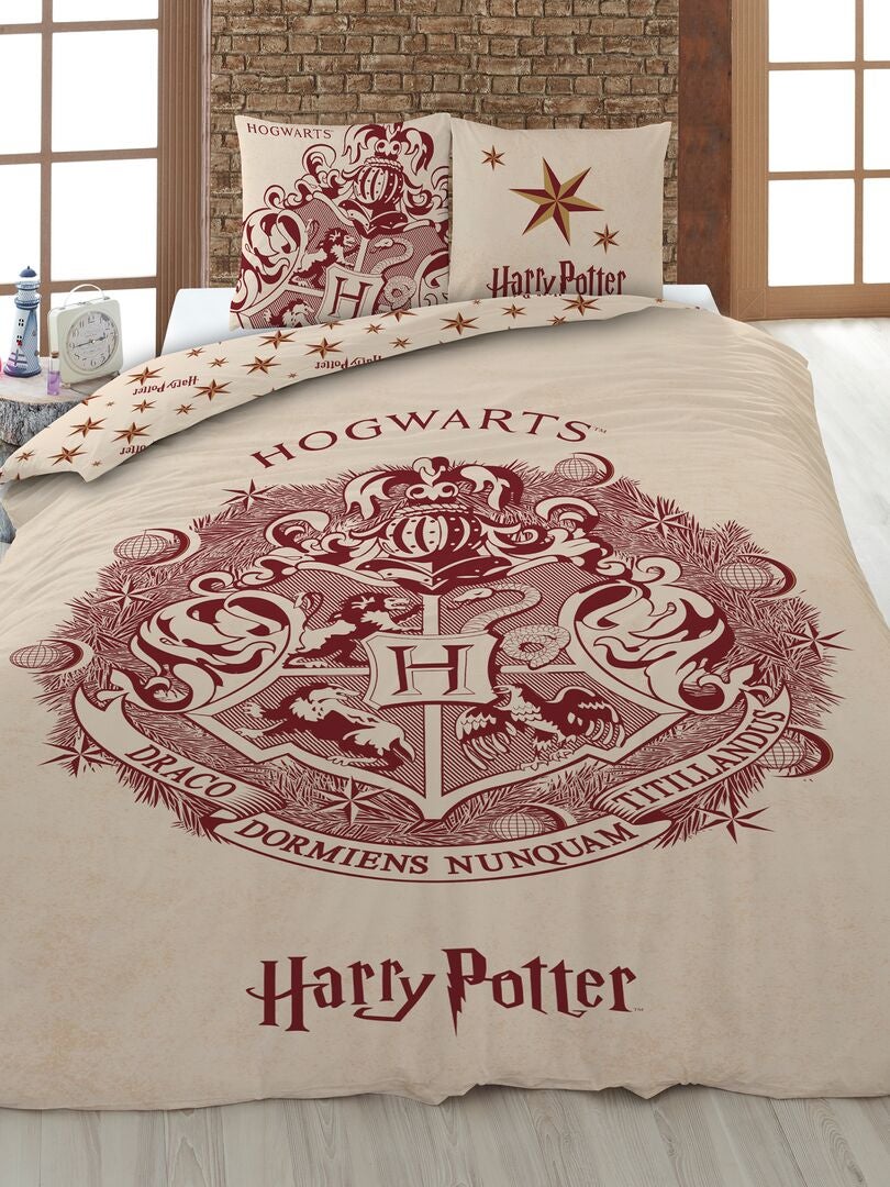 Harry Potter beddengoedset - eenpersoons - beige