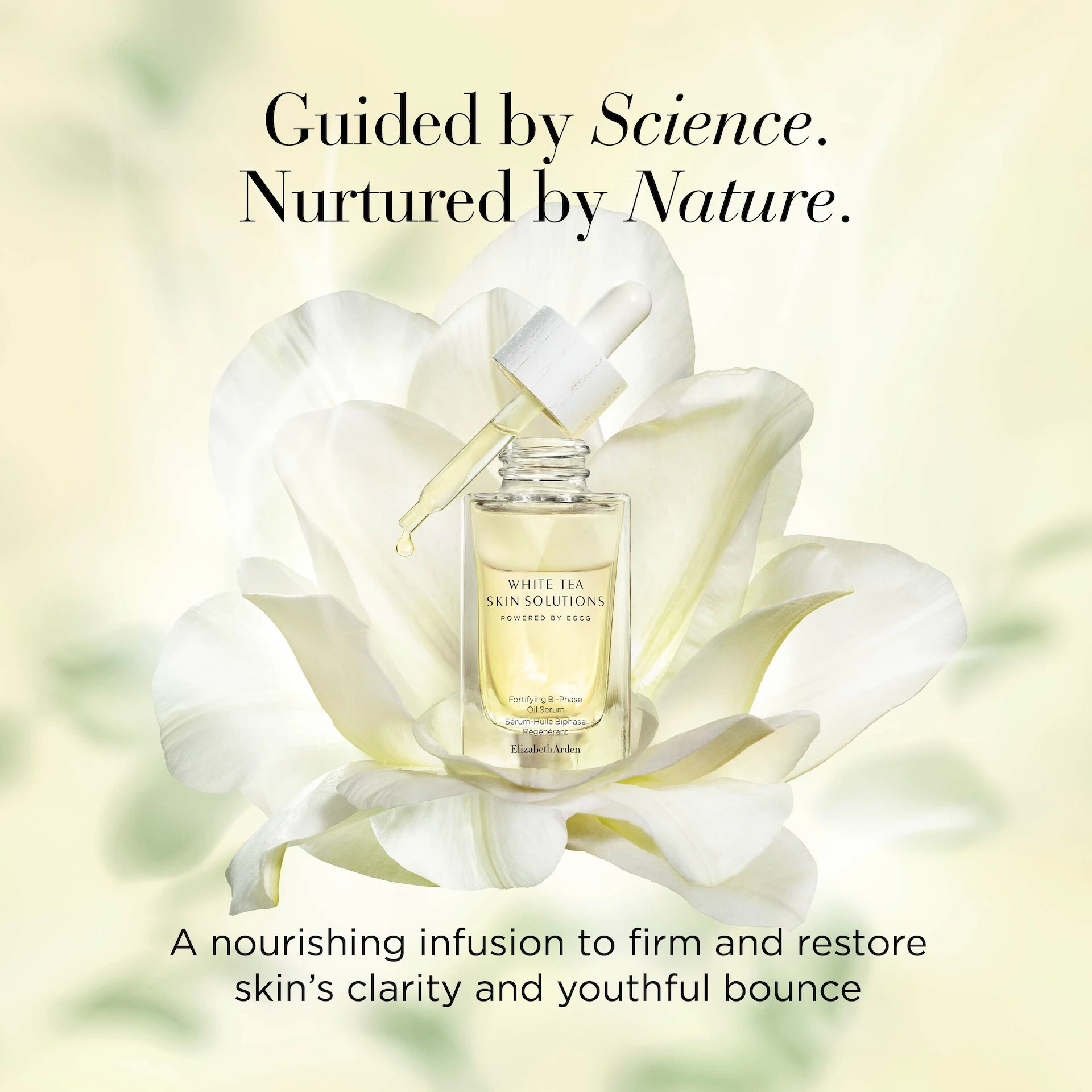 Ser bifazic fortifiant cu ulei White Tea Skin Solutions 30 ml - Elizabeth Arden