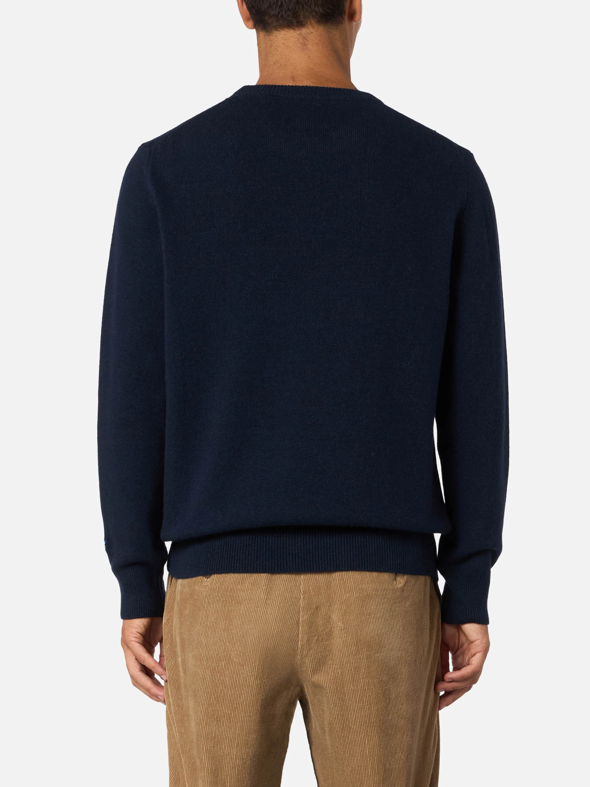 Maglione da uomo blu Heron con jacquard Vacanze di Natale | VACANZE DI