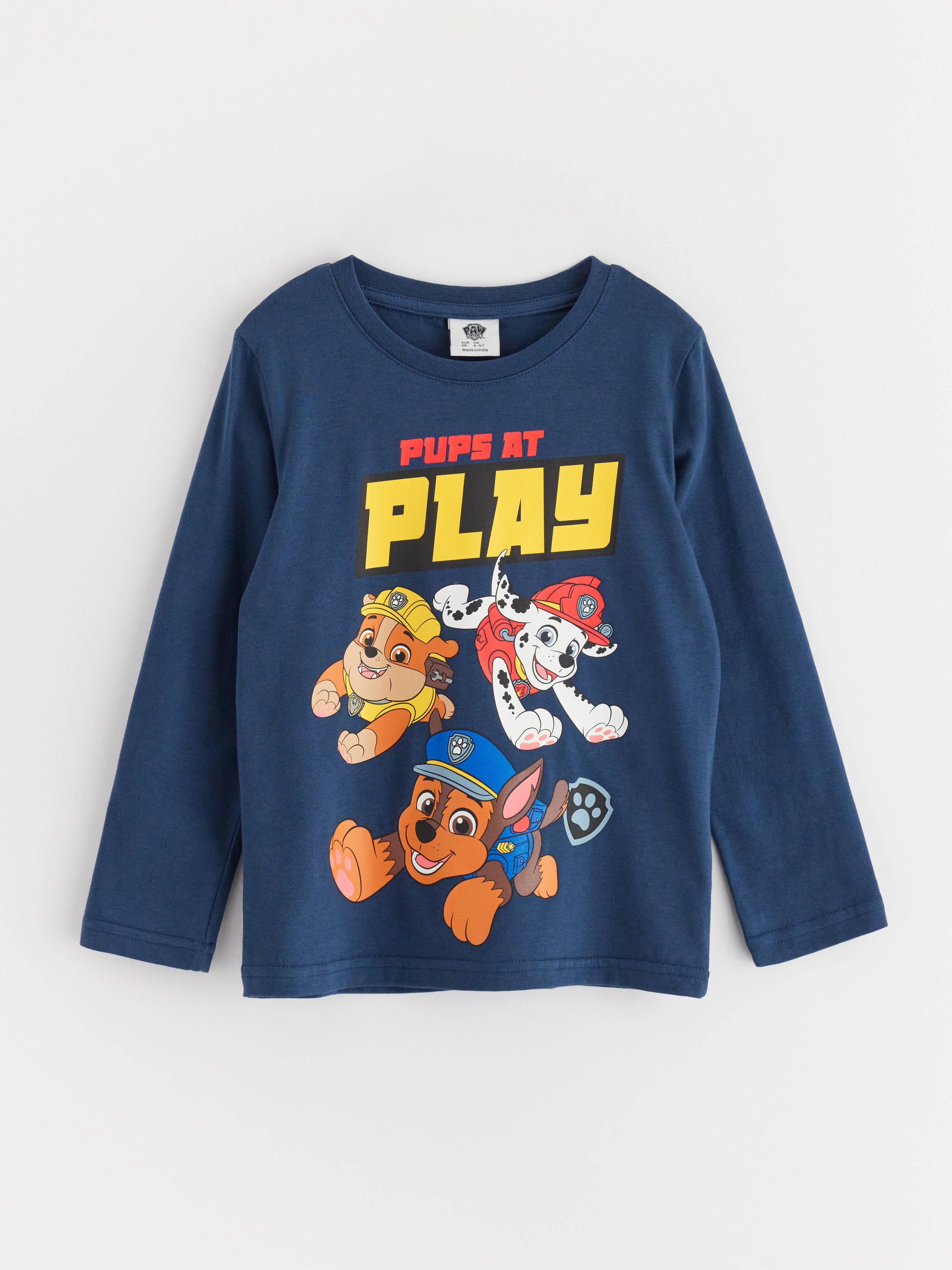 Paw Patrol langermet topp mørkeblå