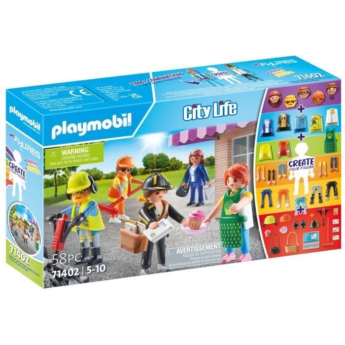 PLAYMOBIL – Meine Figuren: Berufe – Stadtleben – ab 5 Jahren – 58 Teile