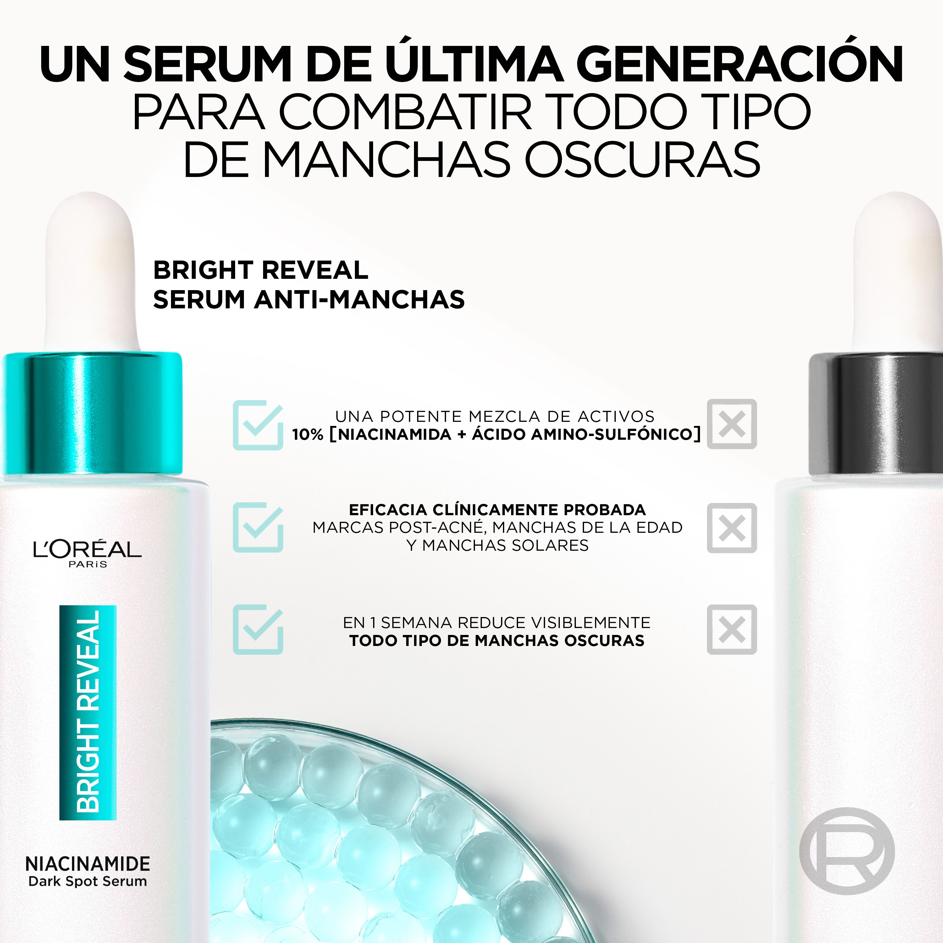 Serum proti temnim madežem Bright Reveal z niacinamidom Serumi