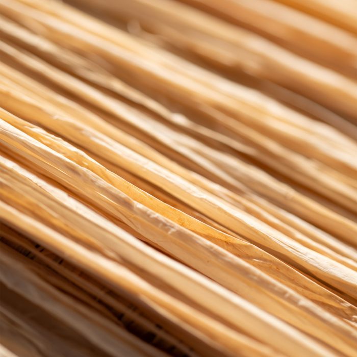 Lampenkap van natuurlijke raffia met ruches, 72x72x20 cm