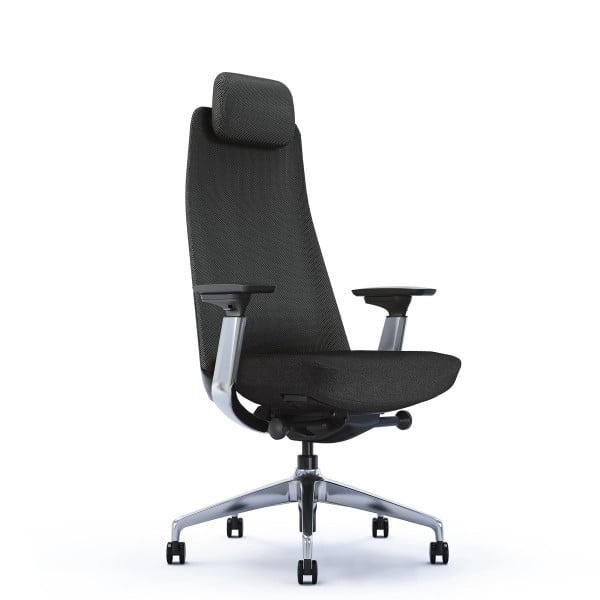 Ergonomiczny fotel biurowy X-ME chrom/czarny