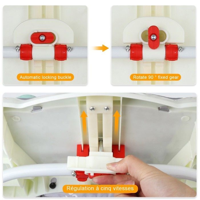 Andador musical 3 en 1 MIPAN para bebés - Carga máxima 25 kg - Ajustable - Plegable - Antivuelco - Con música + Crecimiento seguro - Gris