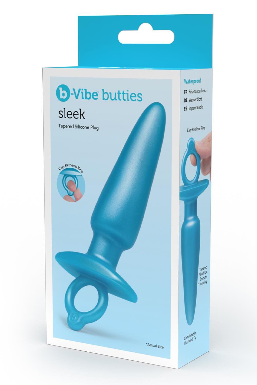 B-Vibe Sleek Plug Blau