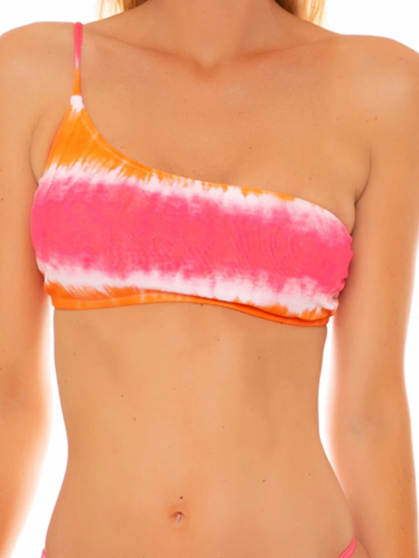 Soutien-gorge asymétrique tie-dye