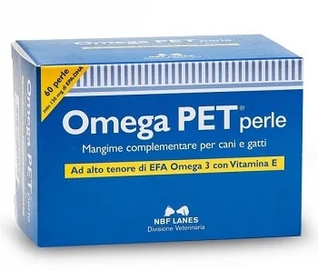 NBF LANES Nbf Lanes Omega Pet Pearls Suplemento alimentar com ômega-3 para cães e gatos 60 pérolas