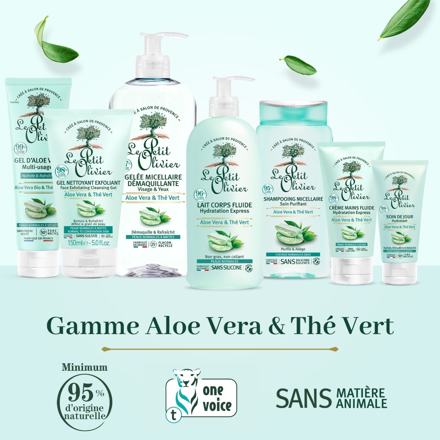 Le Petit Olivier Soin de Jour Hydratant Aloe Vera & Thé Vert