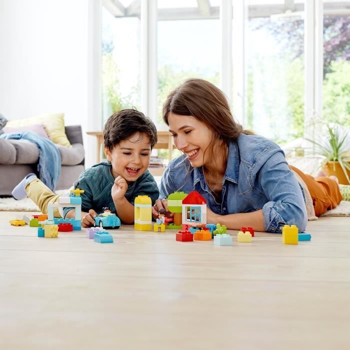 LEGO® 10913 DUPLO Klassieke Bouwdoos met Opbergruimte, Educatief Speelgoed voor Baby's en Ouders