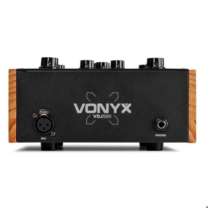Vonyx VDJ250 - Table de Mixage DJ Rotative 2 Canaux avec EQ 2 Bandes