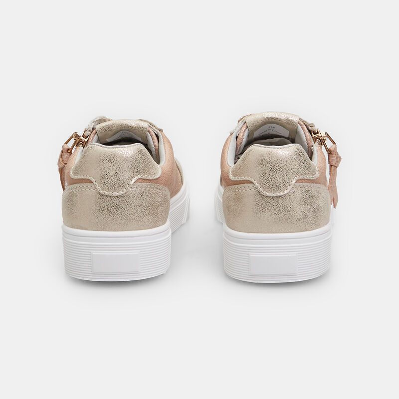 Flickor sneakers med dragkedja